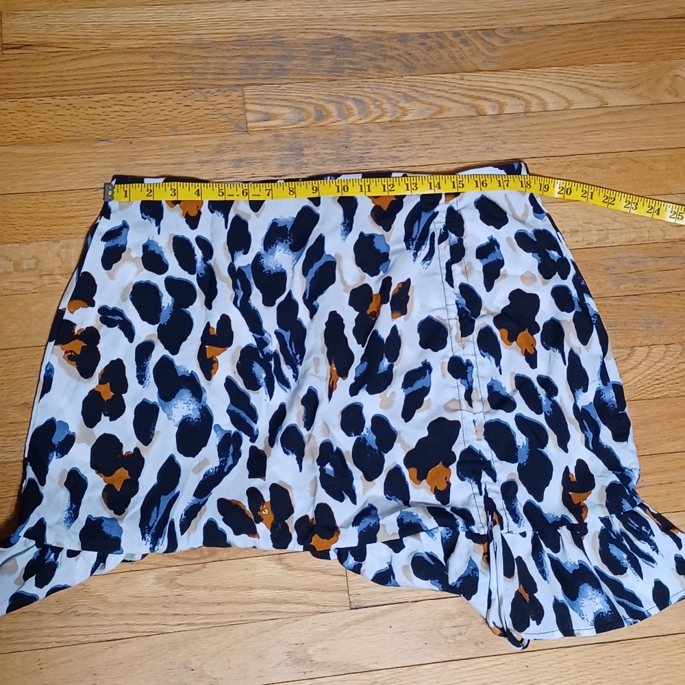 SHEIN Unity Leopard Print Ruched Drawstring Mini Skirt - Picture 7 of 16